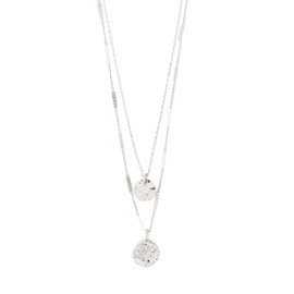 PILGRIM HAVEN 2-in-1 Crystal Necklace Silver Plated or Gold Plated, Sterling Silver Zinc