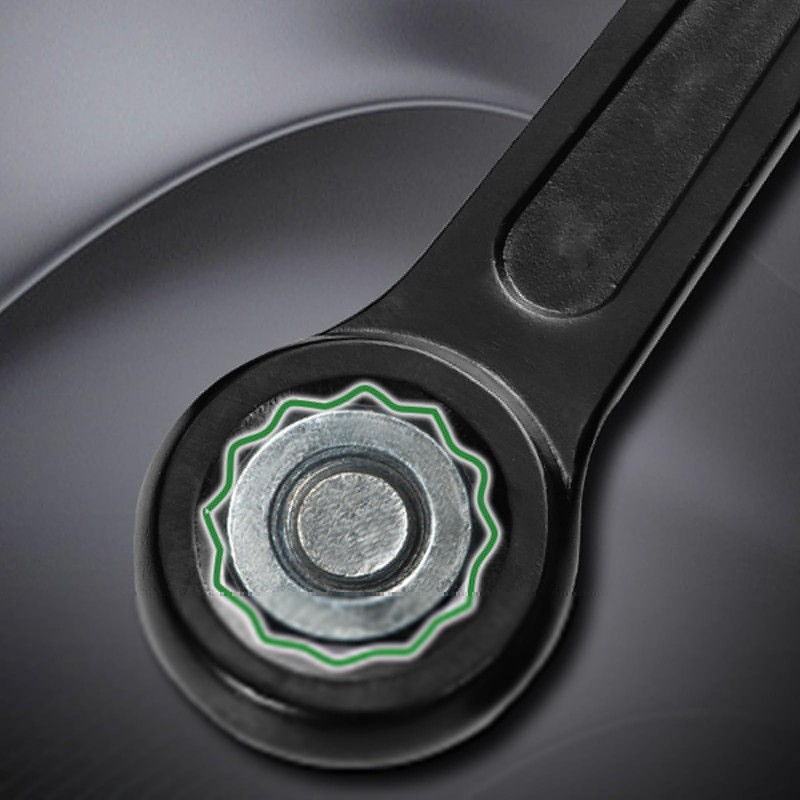 Slogging Ring Spanner 24-55mm Box End Wrench Metric Single Ring