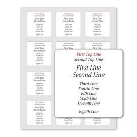 Customized Square Labels Product Information, Ingredients, Caution Directions, Nutrition Facts. Customize Lines for Farm, Kitchen, Home, Business, Homemade Products (Square Labels-01)