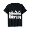 Snowmobile Sled Snowmobiling is My Therapy Adventure Fun T-Shirt