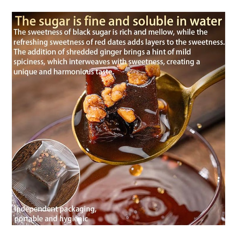 Dark Brown Sugar Ginger Jujube Tea 14.2oz/400g Combination of Black