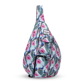 HAWEE Travel Chest Bag Sling Shoulder Bag Backpack Crossbody Shoulder Bag Daypack Casual for Men Women Teenager Work Travel Study Outdoor Climbing Hiking Running, peacock, Rucksack