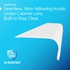 KastLite Curved Under Cabinet Light Cover Replacement | White Ribbed