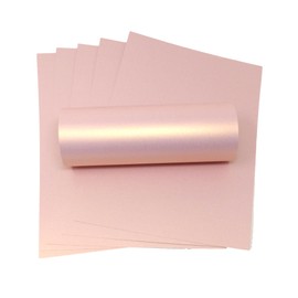 A4 Card Rose Gold Pink with Gold Pearlescent Shimmer Decorative 300gsm Double Sided Card (20)