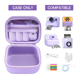 Madcat Storage Case for OPERHOO/YORKOO/Gofunly/CHRERNA/AORILE Kids Instant Print Camera- Case Only (Purple)
