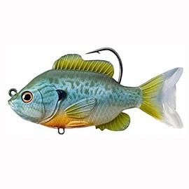LiveTarget SFS90MS551 Freshwater 3 1/2" Length 1/2 oz 1'-8' Depth Natural/Blue Pumpkinseed Per 1 Sunfish Swimbait