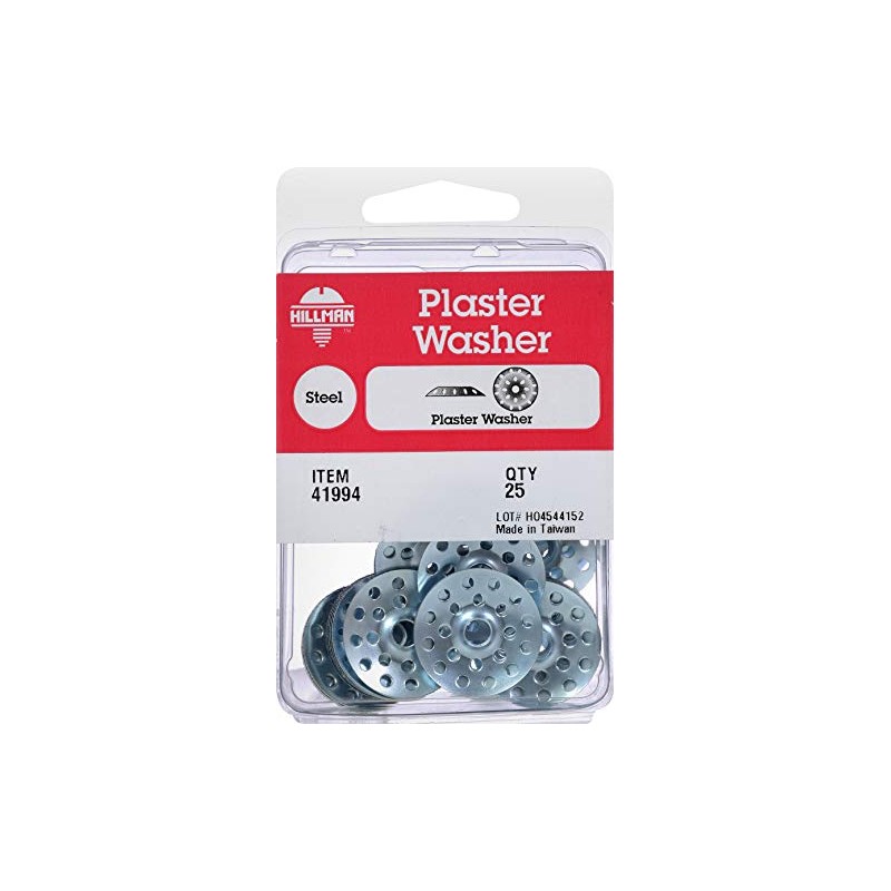 Hillman 41994 Zinc-Plated Plaster Washers - 25 Pieces