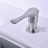 Kitchen Sink Soap Dispenser Brushed Nickel BZOOSIU Solid Brass Pump