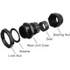 Gebildet 50Pcs Cable Gland, PG7 Plastic IP68 Waterproof Adjustable 3-6.5mm