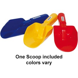 Spielstabil 12 Pack - Small Sand Scoops - Includes 3 Red, 3 Blue and 3 Yellow Beach Toy Shovels - Made in Germany…