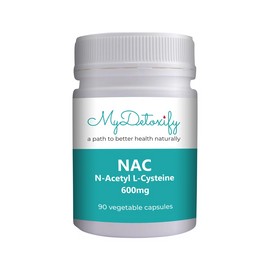 MyDetoxify NAC N-Acetyl L-Cysteine 600mg 90 Vegetable Capsules