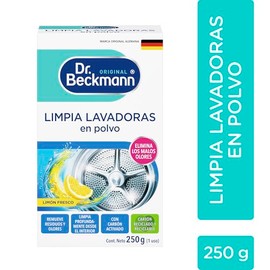 Dr. Beckmann, Limpia Lavadoras en Polvo, Elimina Malos Olores, Limpia Higiénicamente, Disuelve la Suciedad, con Carbón Activado, para Todo Tipo de Lav
