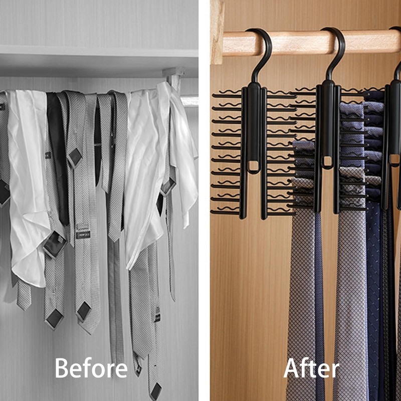 Tie Rack,Pack Tie and Belt Hanger for Wardrobe,Tie Rack Tie