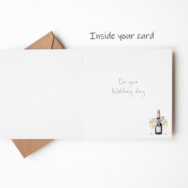 Maise & Rose Mr & Mrs Wedding Day Card | Floral Wedding Card | Congratulations On Your Wedding Day | Bride & Groom | Newlyweds | Special Couple | P25