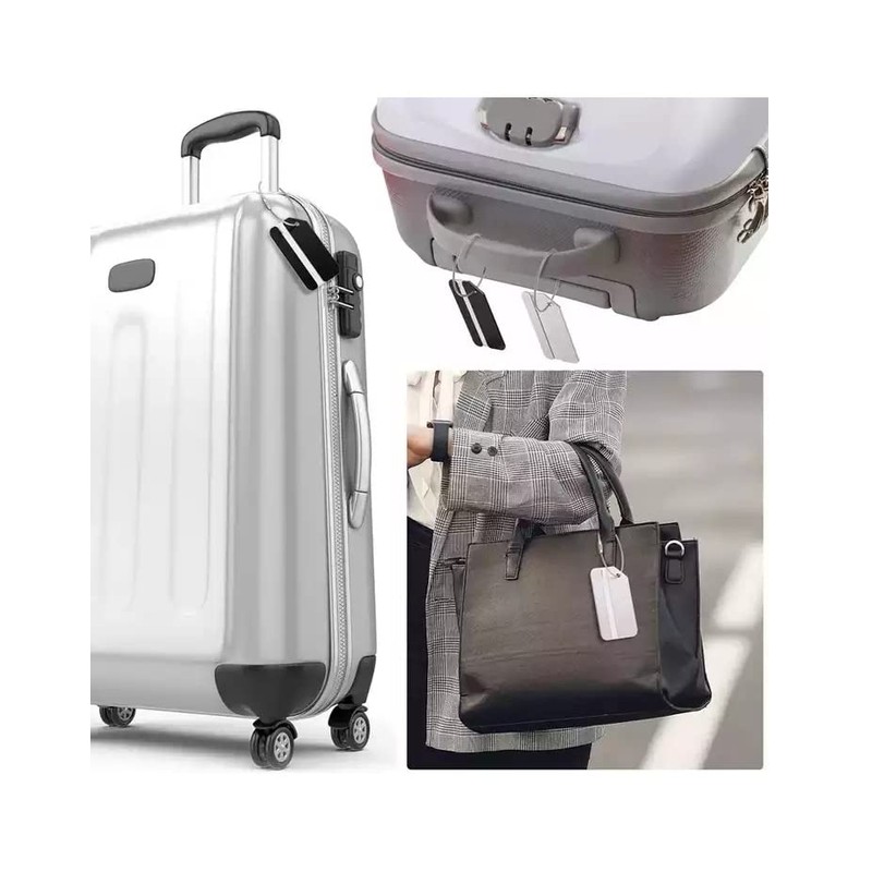 Luggage Tag Aluminium Suitcase Name ID Label Baggage Bag Holiday