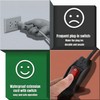 Weewooday 3 ft Outdoor Extension Cord with Switch, Waterproof On/Off