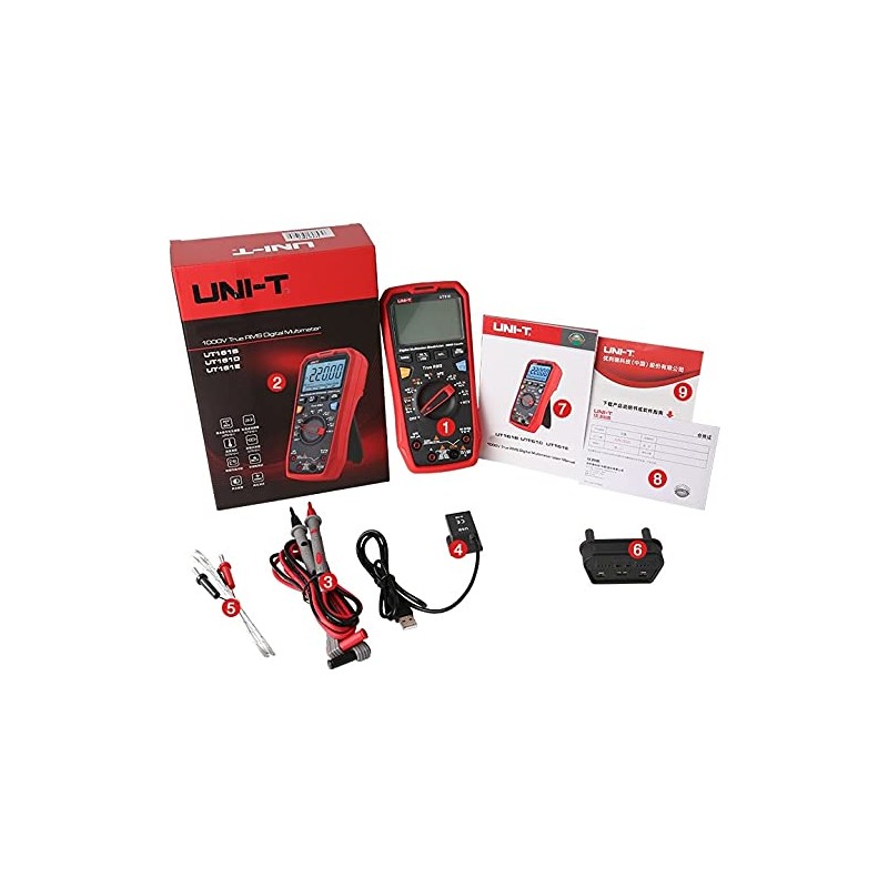 UNI-T UT161D True RMS Digital Multimeter 1000V AC/DC 10A-20A 10/220MHz