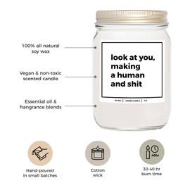 YouNique Designs Mom to Be Candle 8oz, Pregnancy Candle - Funny Pregnancy Gifts for Expecting Mom - Soon to Be Mom Gifts, Congratulations Pregnancy Gift - Mom to Be Gift Ideas (Mahogany Teakwood)