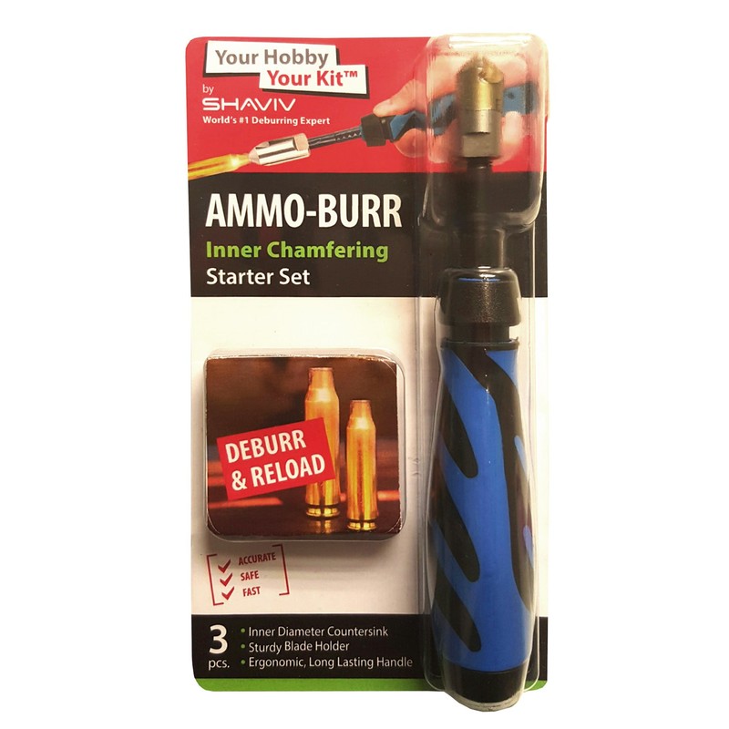 SHAVIV Ammo Burr Series: Inner Chamfering Shell Deburring Set