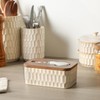 Butter Dish with Lid, Ceramic Butter Dish for Countertop, Airtight