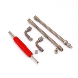 Unbranded 5X 90Degree+6" Tire Valve Stem Extenders Adapter For Car Motorcycle Bike Scooter