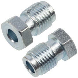 AERZETIX - C74375 - Set of 2 Union Nuts M10 x 1 with External Thread for Brake Line - Inner Diameter 5 mm