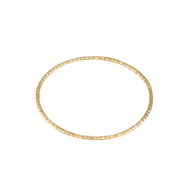 Elli Women's Bracelet Basic Hammered in 925 Sterling Silver Gold-Plated, Sterling Silver, None