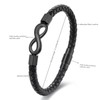 ZCVFA To My Man Infinity Leather Bracelet, Love You Forever