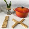 Pack of 2 Extra Thick Foldable Bamboo Trivets for Large