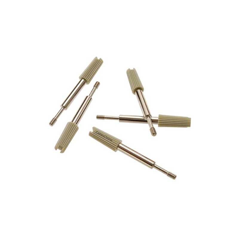CablesOnline 25-Pack Plastic Metal Thumb Screws #4-40 UNC for Parallel/Serial