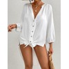 Bsubseach Beach Shirts Coverups for Women Long Sleeve Bathing Suit