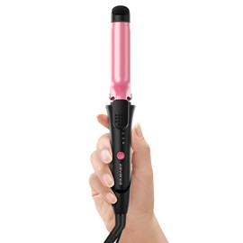 2-in-1 Hair Straightener and Curler | Dual Voltage Flat Iron for Travel | 3 Heat Settings 320°F-410°F | Ceramic Coating | Auto Shut-Off | Portable Mini Styler for All Hair Types