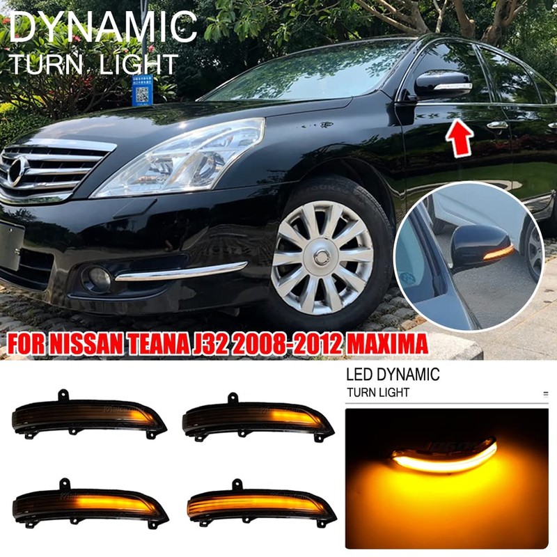 Dynamic LED Sequential Side Mirror Turn Signal Light Blinker Indicator