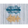 You & Me Puzzle Pieces Cookie Cutter - Puzzle Game
