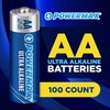 Powermax 100-Count Double AA Batteries, Ultra Long Lasting Alkaline Battery