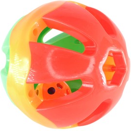 Bonka Bird Toys 2008 Huge 5" Plastic Pet Ball Parrot Foraging Foot Talon Toy Good Large Macaws Cockatoos Cats Small Dogs DIY Infant Baby Ball Cage Balls Cages Cockatoo