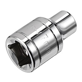 TOP-VIGOR 3/8-Inch Drive 7mm 6-Point Shallow Socket, Metric, Cr-V Drive Socket for Auto Repairing and Household