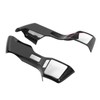 2Pcs Steering Wheel Sticker Carbon Fiber Style Cover Interior Trim