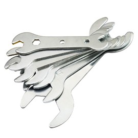 Singzhu 6 PCS Ultra Thin Galvanizing Double Headed Wrench Set - Open-End Mini Wrench Set, Ultra Light, Metric Size 5.5mm-24mm