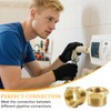 COSBERY Brass Reducer 1/2 to 1/4 Inch, Pack of 4