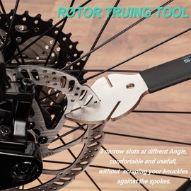cyclists 2-in-1 Brake Disc Straightening Tool Under Hydraulic Piston Press