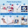 4 Pack Paint by Number for Adults Beginners, DIY Adult