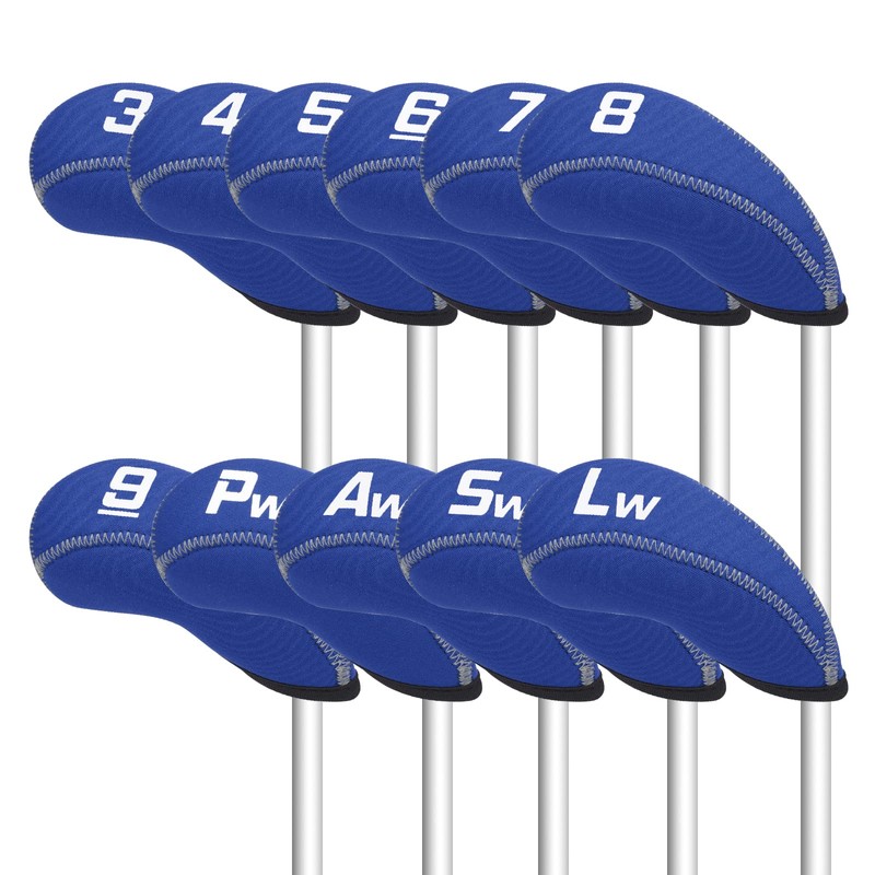 11 Pack Golf Iron Covers Headcovers (3-9, P, A, S,