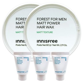 Innisfree Forest for Men Matt Power Hair Wax 2pcs+ / 이니스프리 포레스트포맨 매트파워 헤어왁스 2개+