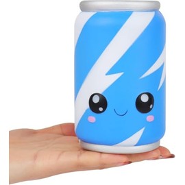 Anboor 4.8" Squishies Toy Blue Can Kawaii Soft Toy Slow Rised Squeeze Food Squishy Stress Relief for Kid Adult Toys