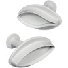 PME Veined Lily Plunger Cutters, Large Size, Set of 2