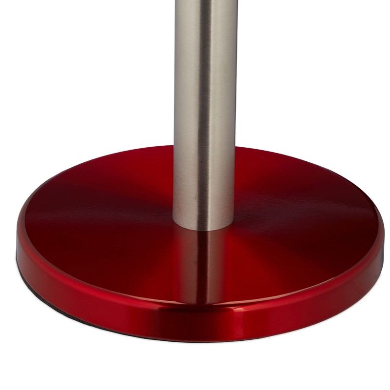 Relaxdays Standing Kitchen Roll Holder, Stainless Steel, Paper Roll Holder