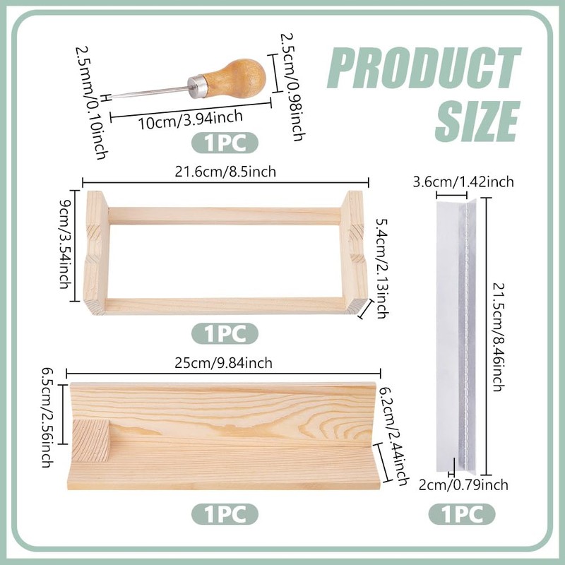 NBEADS Signature Punching Tool for Bookbinding, Bookbinding Punching Cradle with