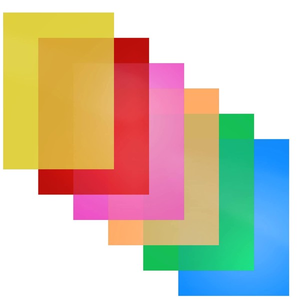 Dyslexia Overlays, A4 Coloured Dyslexia Aids for Children, 6PCS Coloured