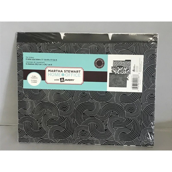 Martha Stewart Home Office with Avery 6- Letter-Size Folders, 3